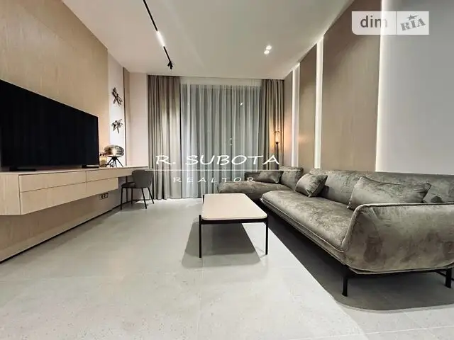 Two-bedroom apartment in Dnipro, Central District, at Korolenko Street 2K, for long-term monthly rental.