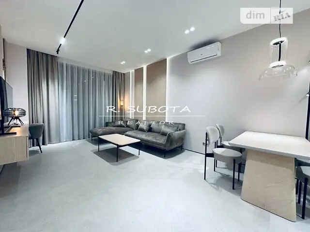 Two-bedroom apartment in Dnipro, Central District, at Korolenko Street 2K, for long-term monthly rental.